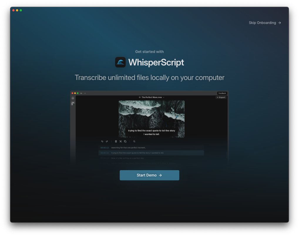 Windows feature parity with MacOS version